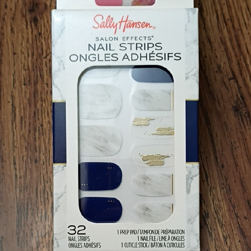 Sally Hansen Nail Strips with Gold and Blue Accents